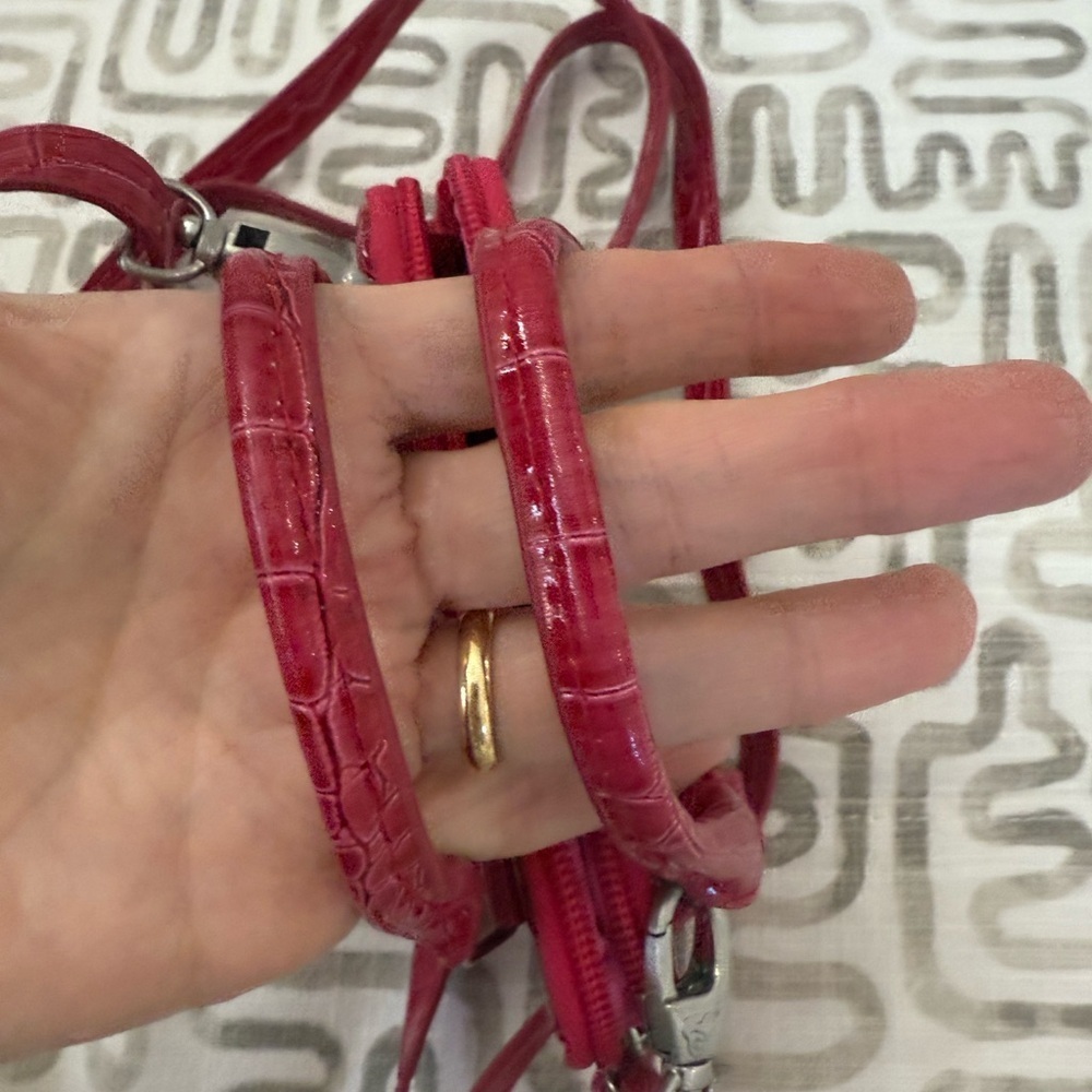 Disney Red Croc-Embossed Mini Bag - Picture 6 of 12
